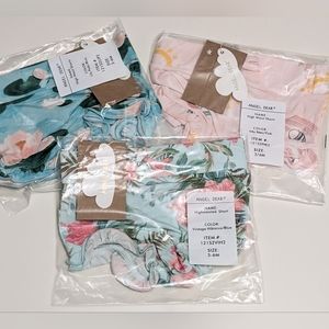 ANGEL DEAR - Bamboo High Waist Shorts, 3 different patterns, 3-6 Months